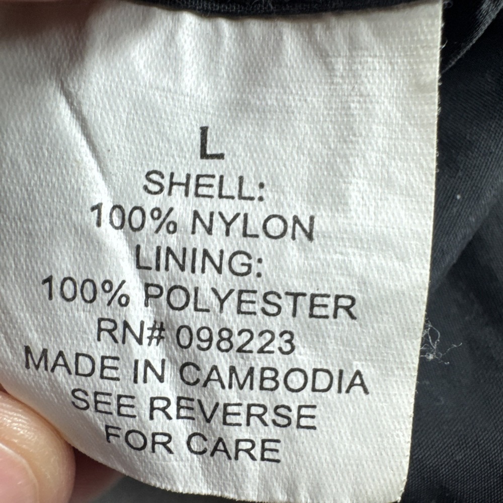 Magellan Fish Gear Vented Shirt Mens L Black Long Sleeve Button Up Performance - Picture 6 of 6